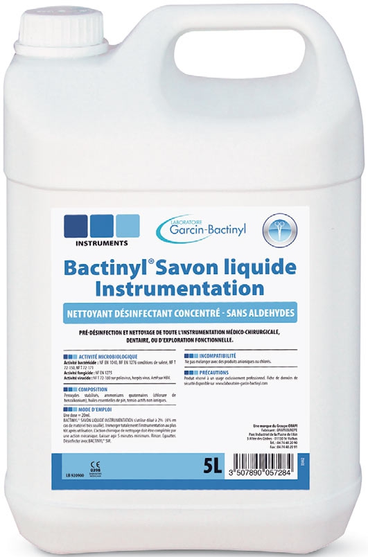 Bactinyl savon liquide instrumentation  53-189