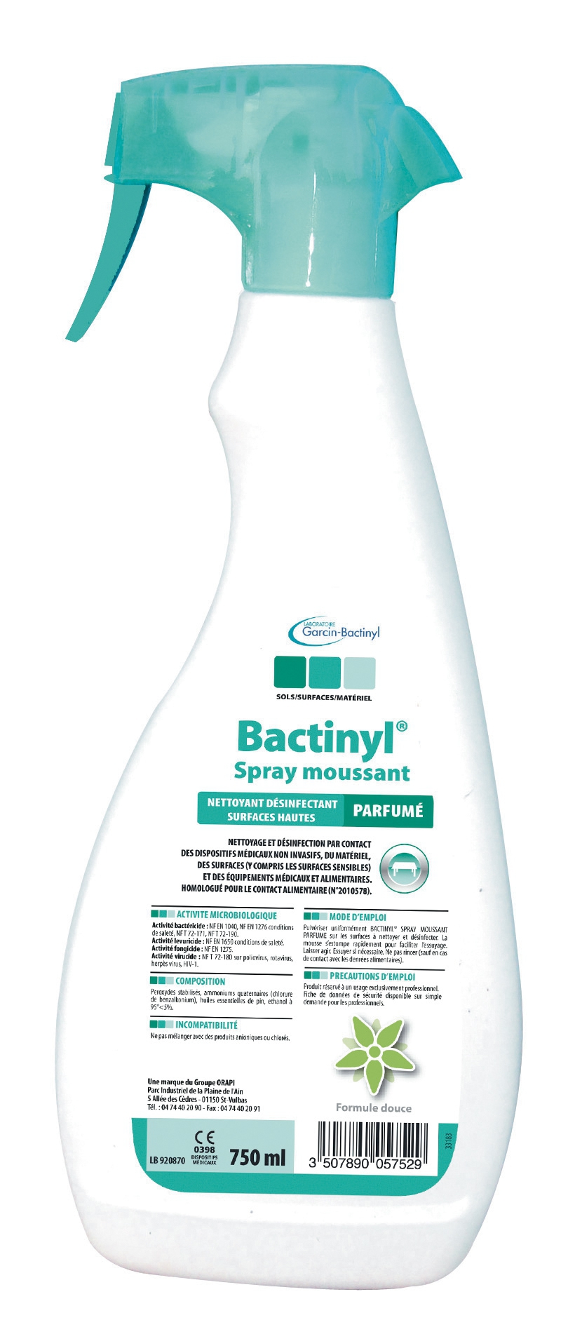 Bactinyl spray moussant  53-187