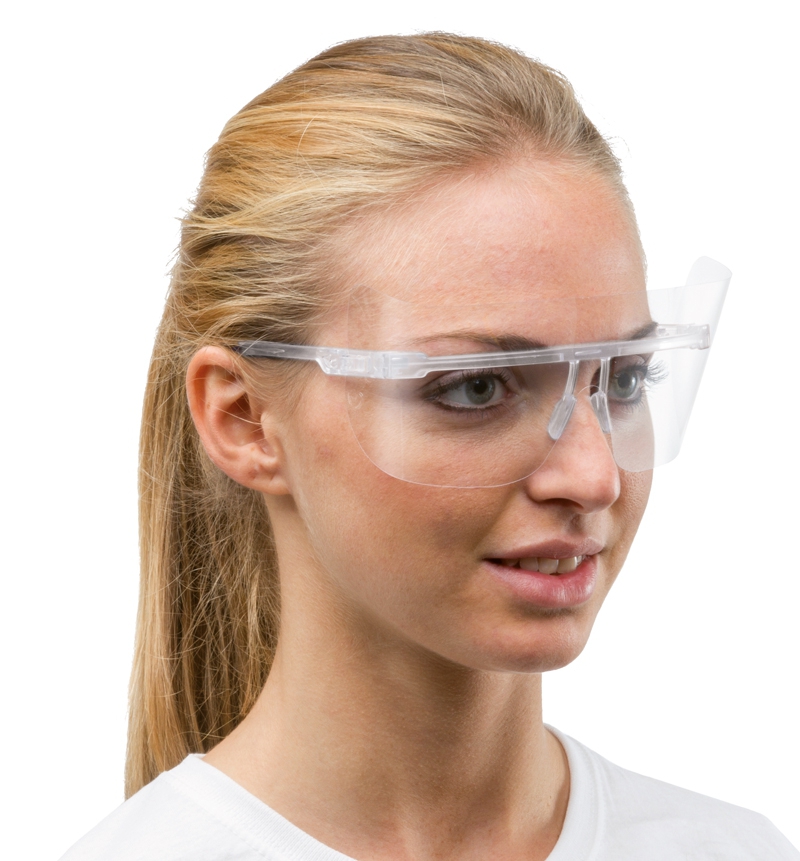 Lunettes avec visière Monture Blanche 53-709