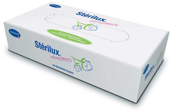 Mouchoirs blans Sterilux  50-437