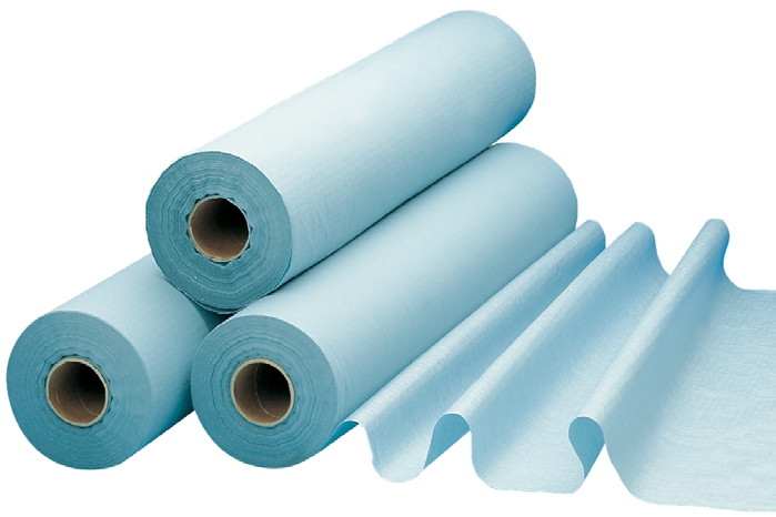 Drap d’examen bleu plastifié  53-860