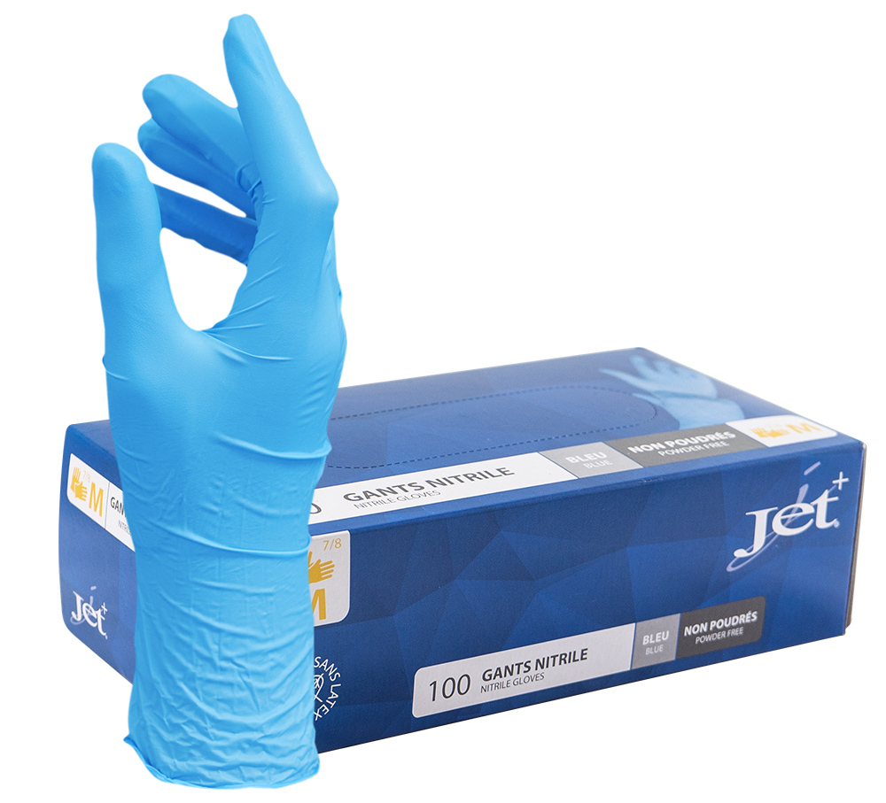 GANTS NITRILE BLEU  50-606